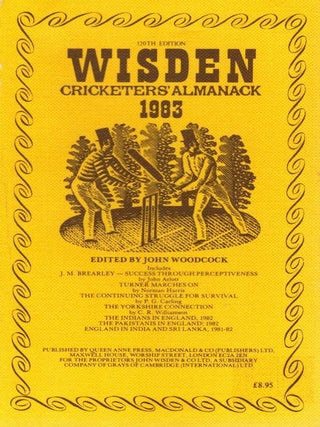 Item #118391 WISDEN 1983. Cricketers' Almanack, 120th Edition. John WOOKCOCK