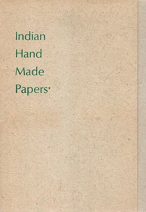 Item #121926 INDIAN HAND MADE PAPERS. THE PLOUGH PRESS