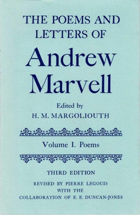 THE POEMS AND LETTERS OF ANDREW MARVELL. Volume 1. Poems & Volumes 2. Letters