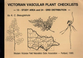 Item #124525 VICTORIAN VASCULAR PLANT CHECKLISTS. 13 Study area and 24 Grid Distribution....