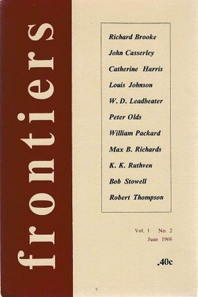 Item #127751 FRONTIERS VOL. 1, NO. 2