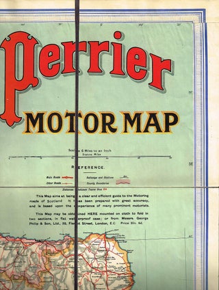 Item #129306 PERRIER MOTOR MAP OF SCOTLAND. PERRIER