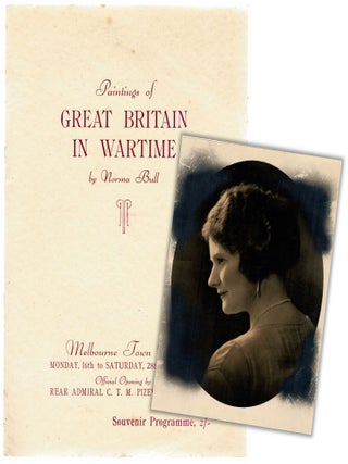 Item #129591 THE EXHIBITION OF PAINTINGS OF WARTIME BRITAIN. Norma BULL, John MASEFIELD