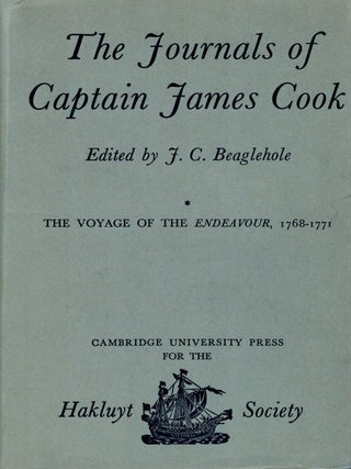 Item #129966 THE JOURNALS OF CAPTAIN JAMES COOK. Volume 1: The voyage of the Endeavour,...