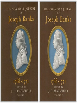 Item #132300 THE ENDEAVOUR JOURNAL OF JOSEPH BANKS 1768 - 1771. Two Volume Set. Joseph...