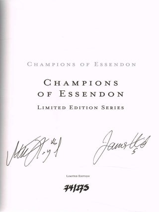 CHAMPIONS OF ESSENDON. Ranking the 60 Greatest Bombers of all Time.