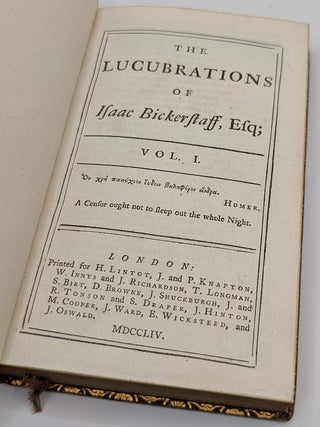THE LUCUBRATIONS OF ISAAC BICKERSTAFF, ESQ. [THE TATLER].