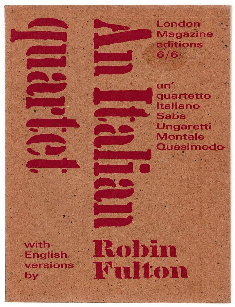Item #134248 AN ITALIAN QUARTET. Robin FULTON.